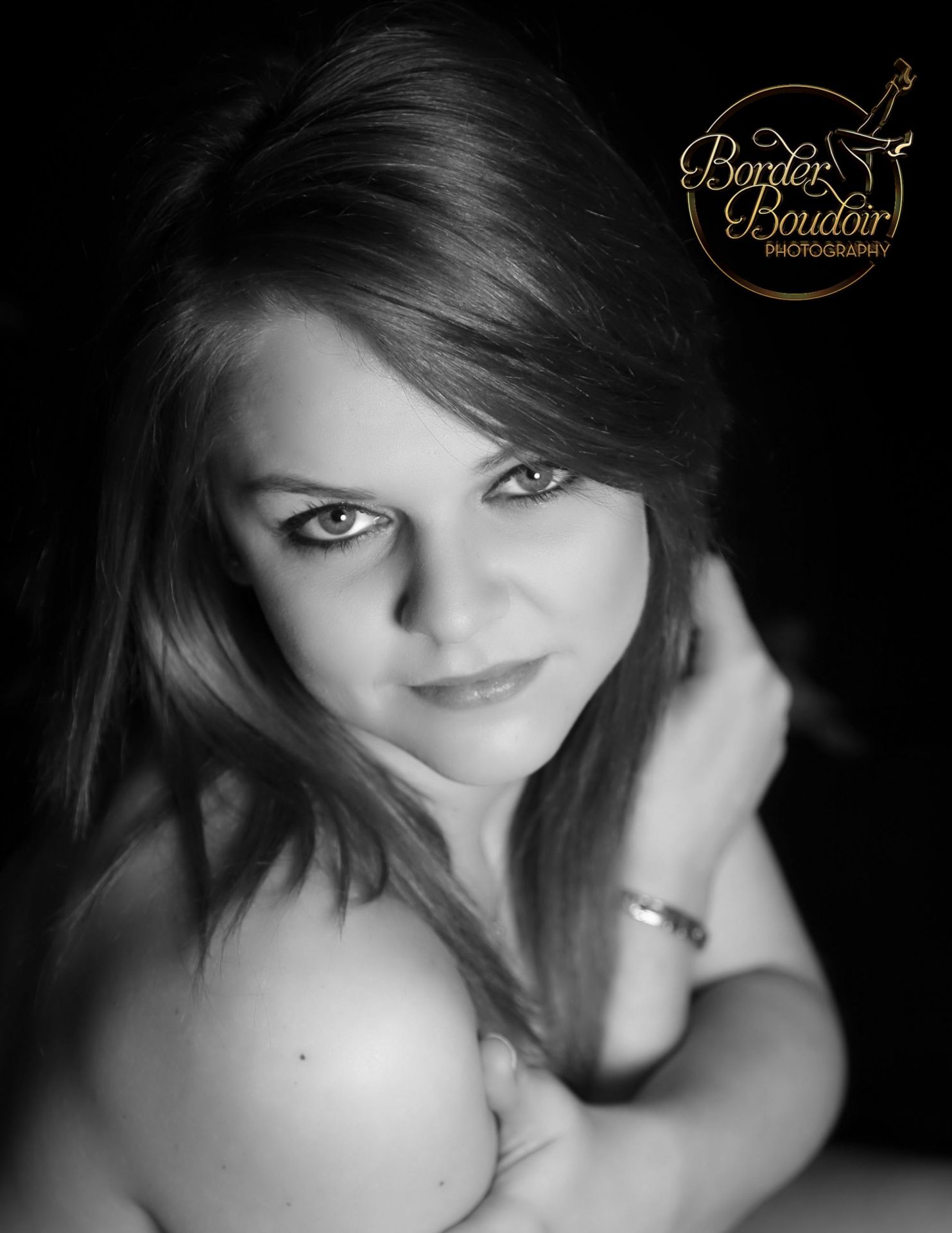 Black & white boudoir photography northern Ireland